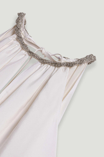 Embellished Halter Blouse