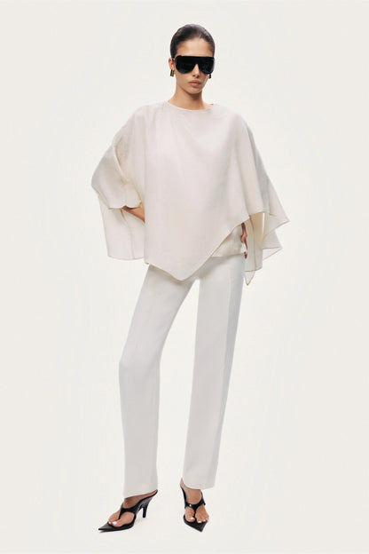 Fluid Cape Blouse