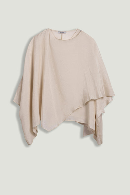 Fluid Cape Blouse