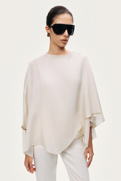 Fluid Cape Blouse