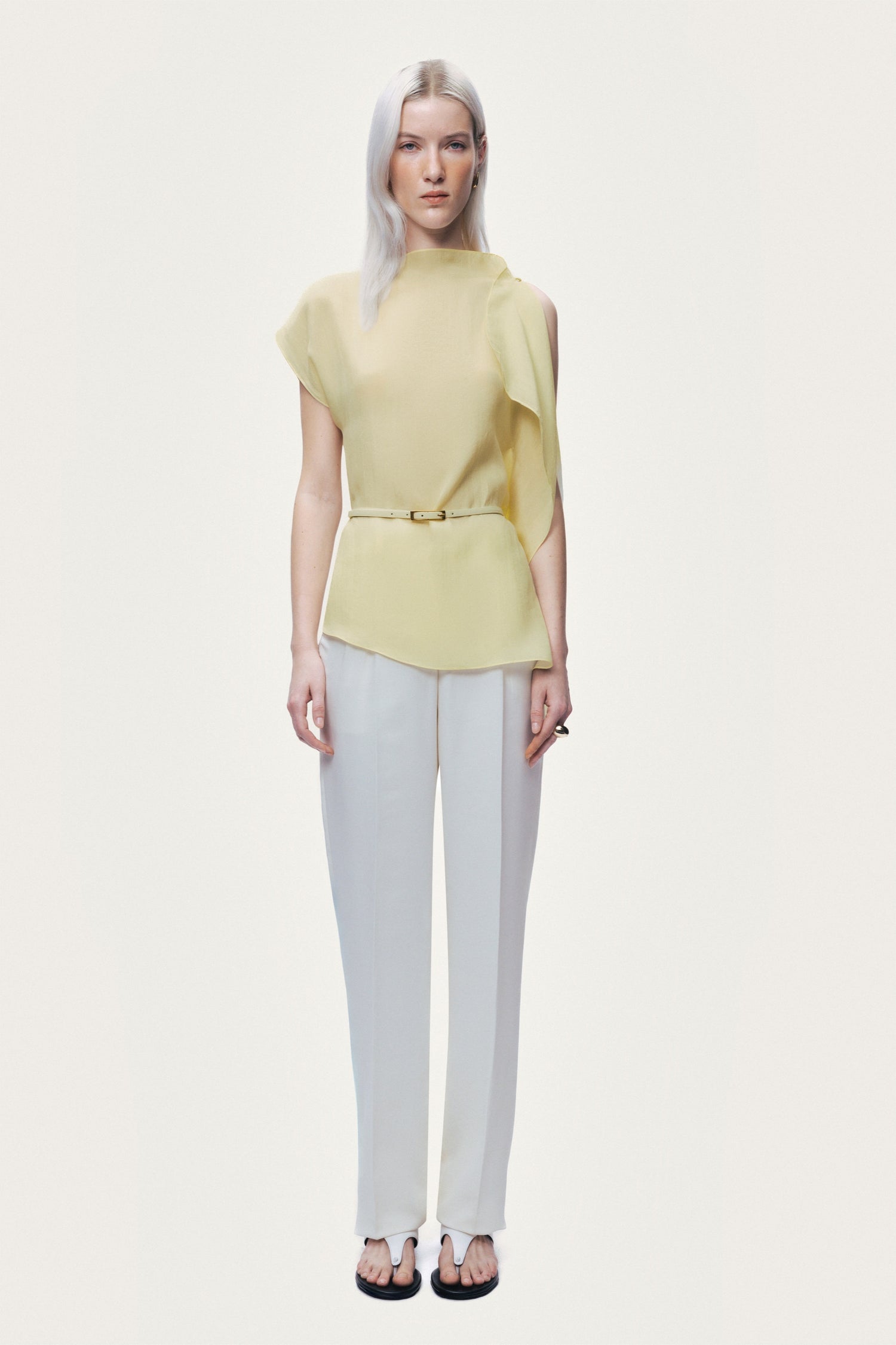 Sleeveless Woven Blouse