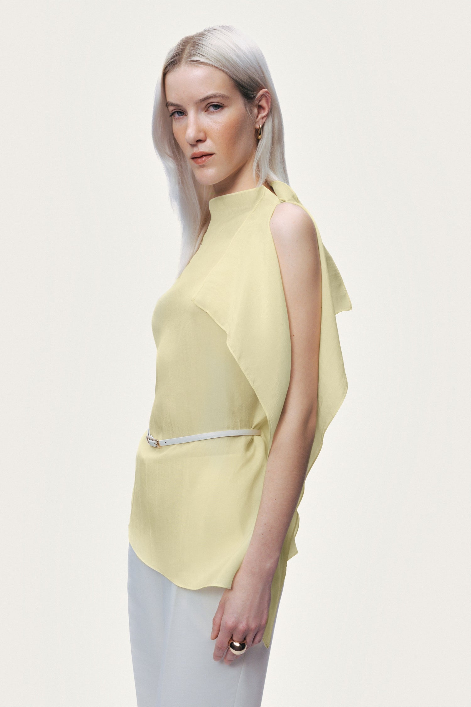 Sleeveless Woven Blouse