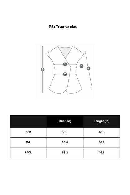 Black Draped Cape Blouse