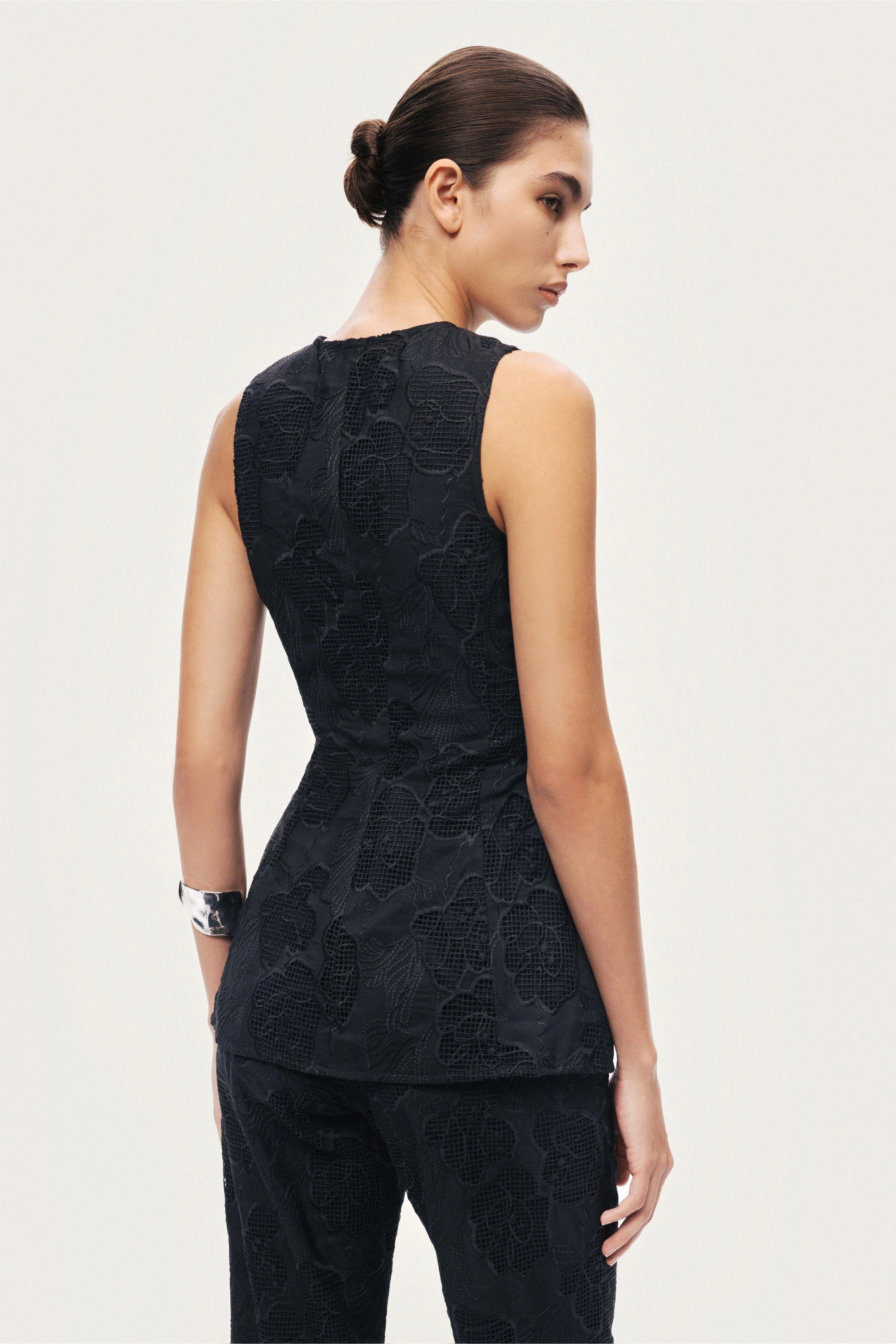 Textured Tailored Vest