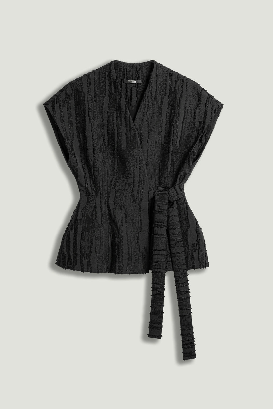 Textured Belted Vest