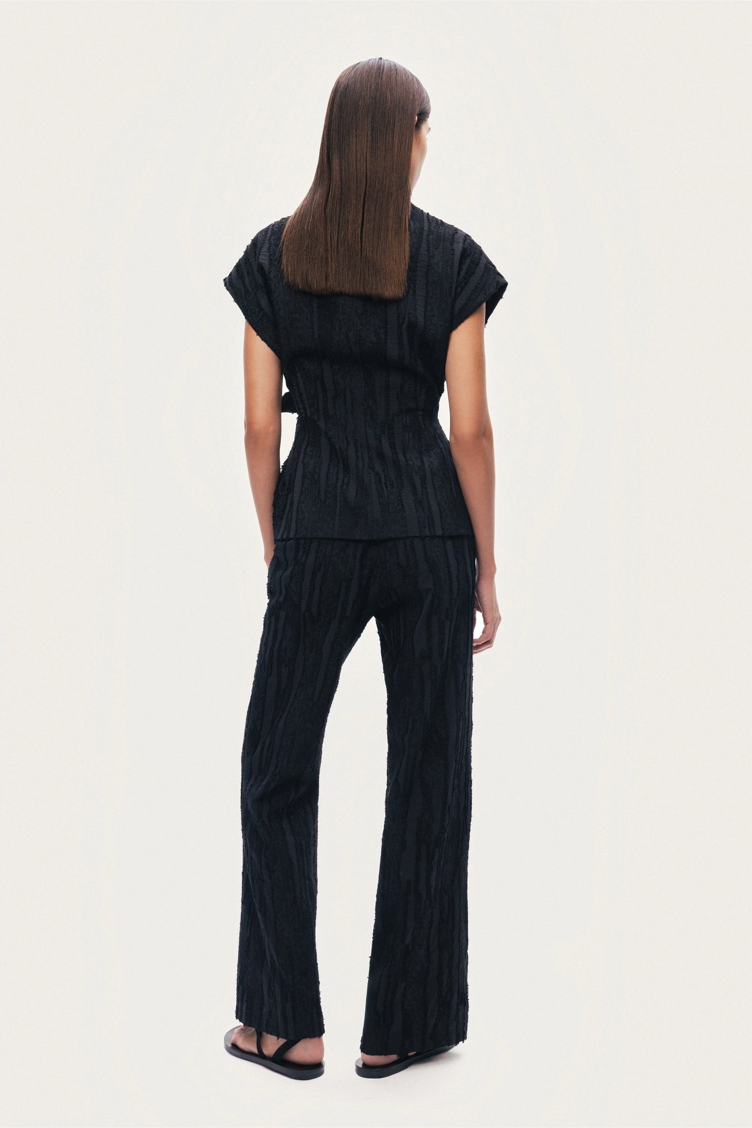 Textured Belted Vest