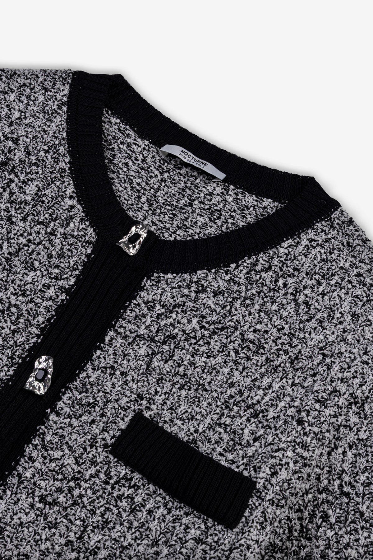 Contrast Trim Knit Cardigan