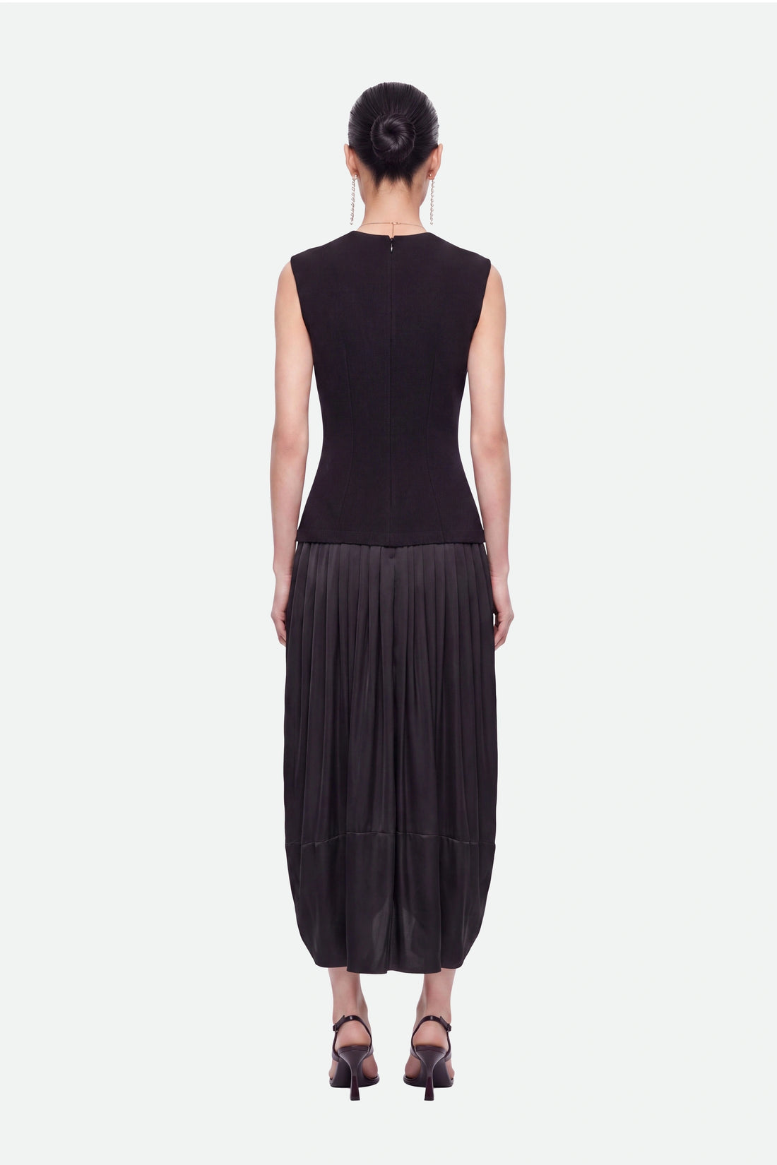 Cap Sleeve Bubble Hem Dress