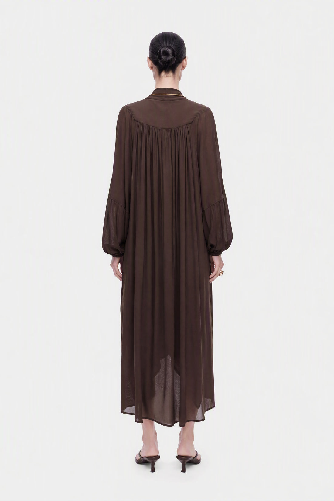Draped Wrap Maxi Dress