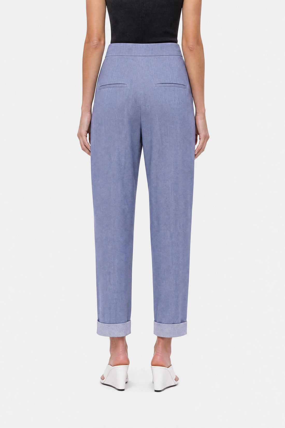 Tie Detail Pleated Trousers