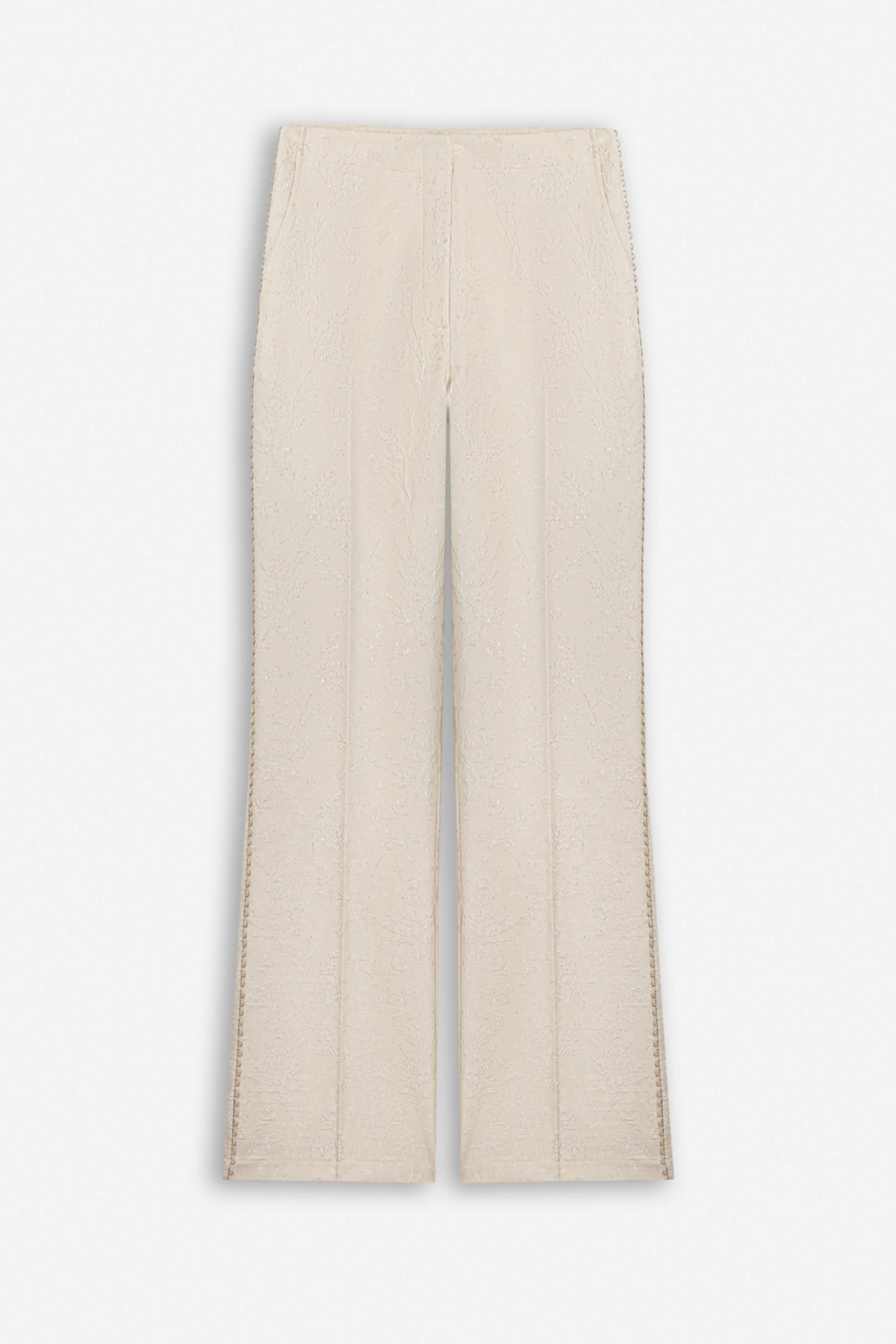 Textured Mid Rise Trousers