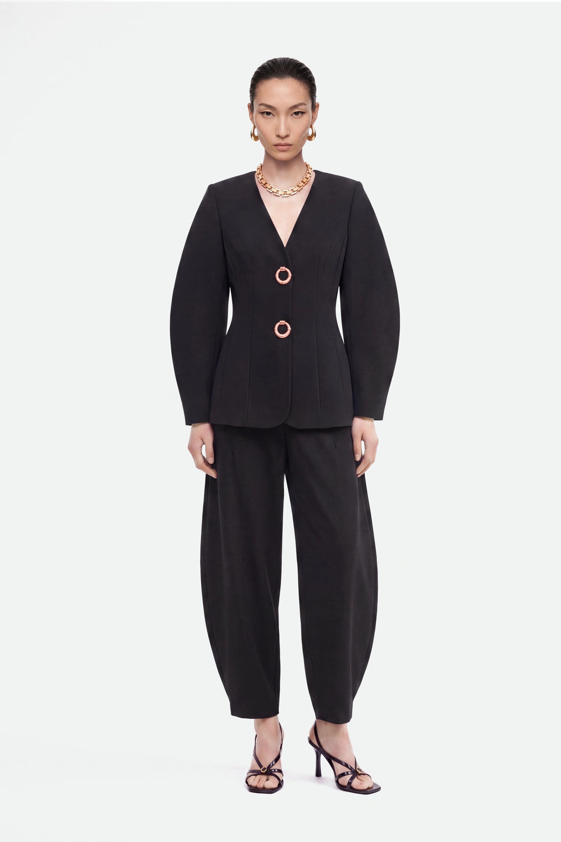 Tailored Wide Leg Trousers