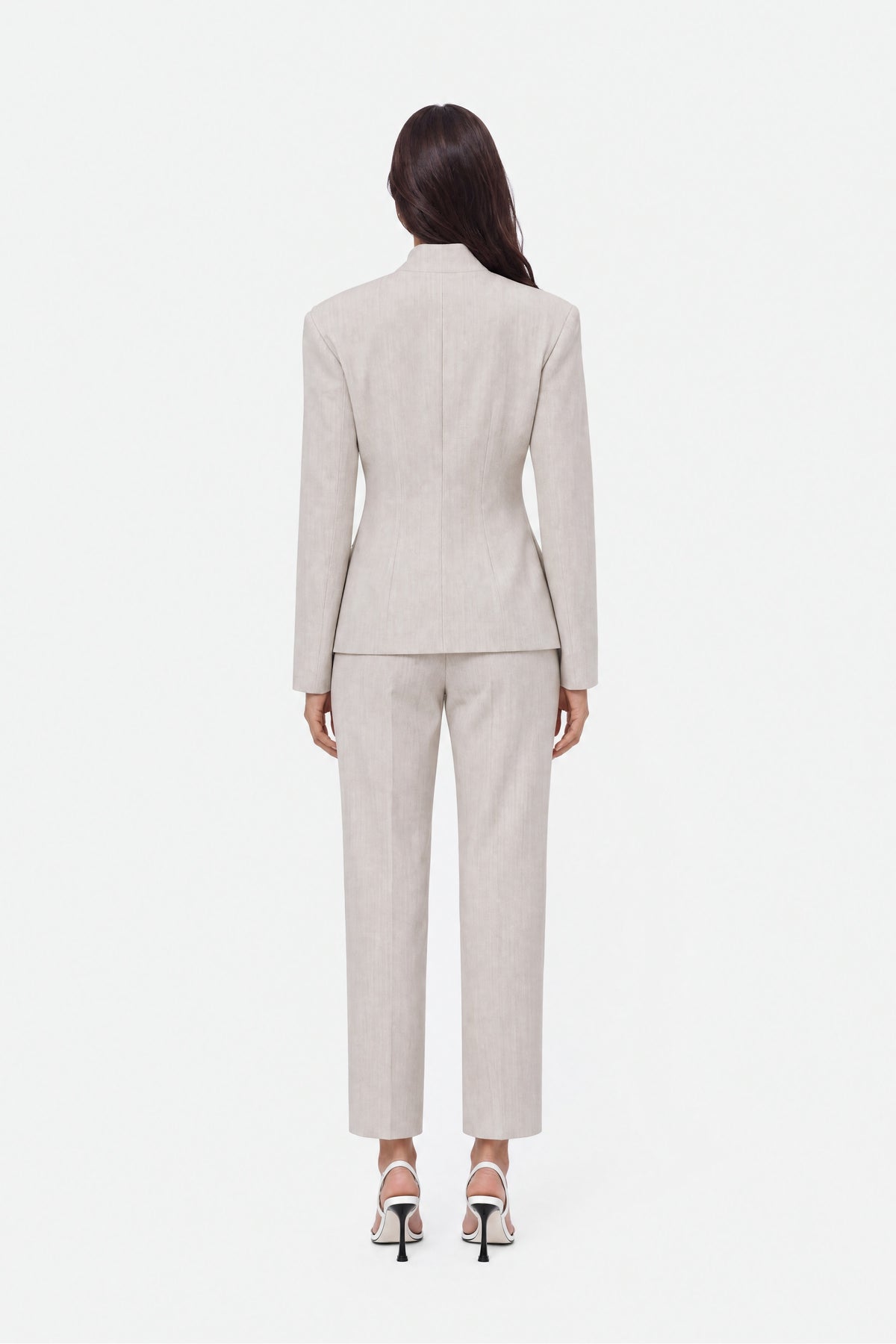 Straight Leg Cropped Trousers