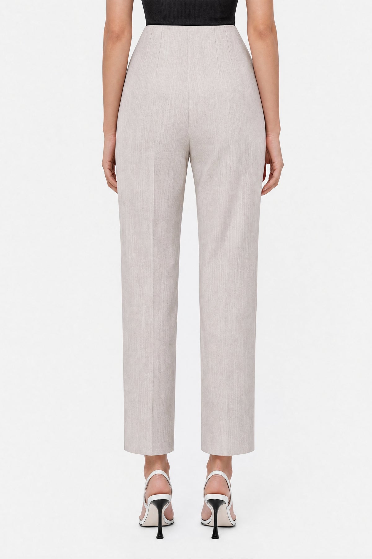 Straight Leg Cropped Trousers