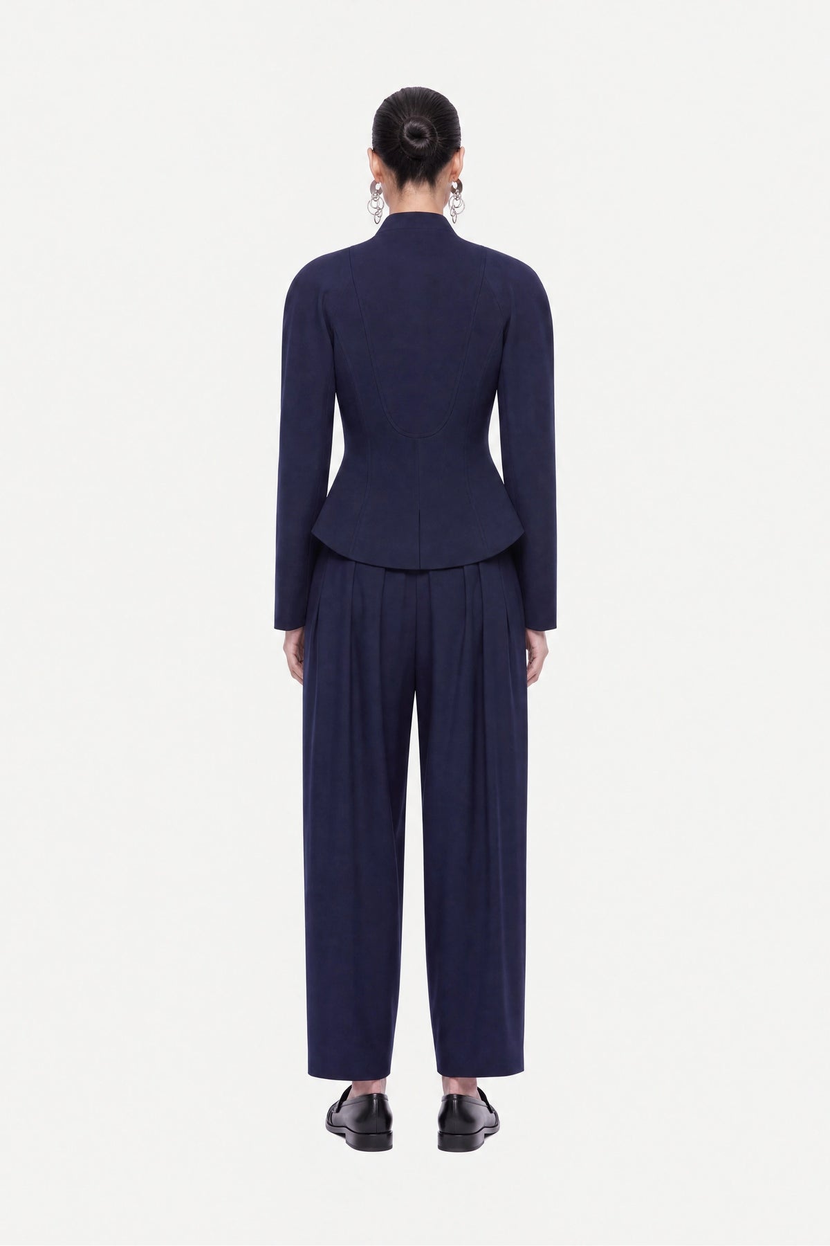 Double Pleat Belted Trousers