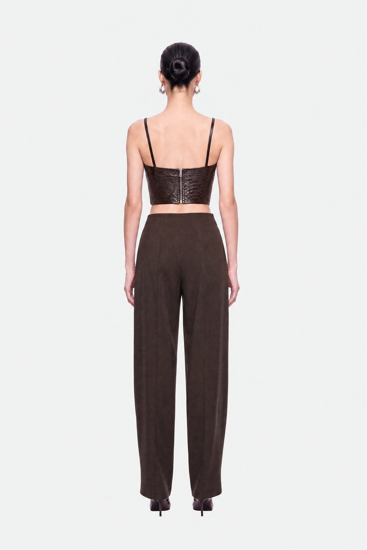 Tie Waist Wide Leg Trousers