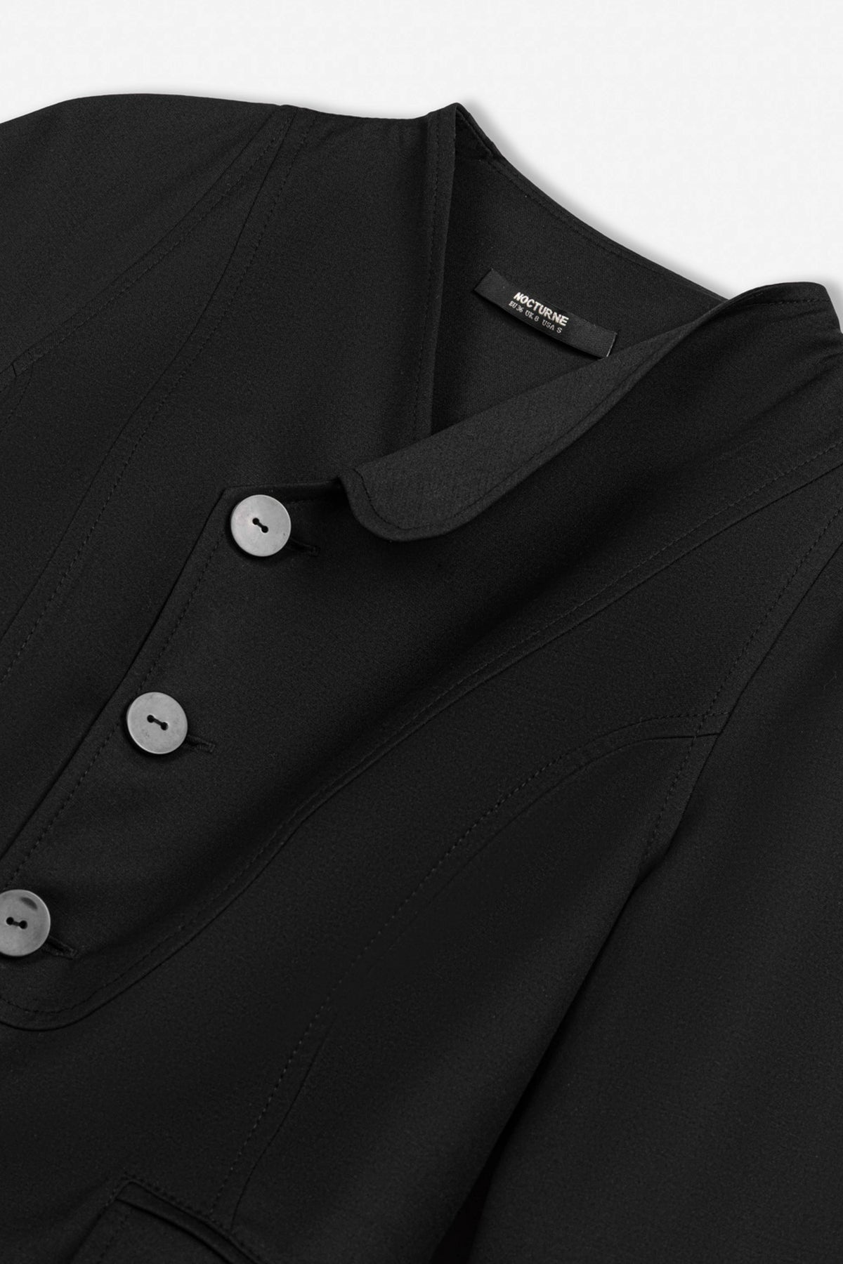 Asymmetric Collar Fitted Jacket