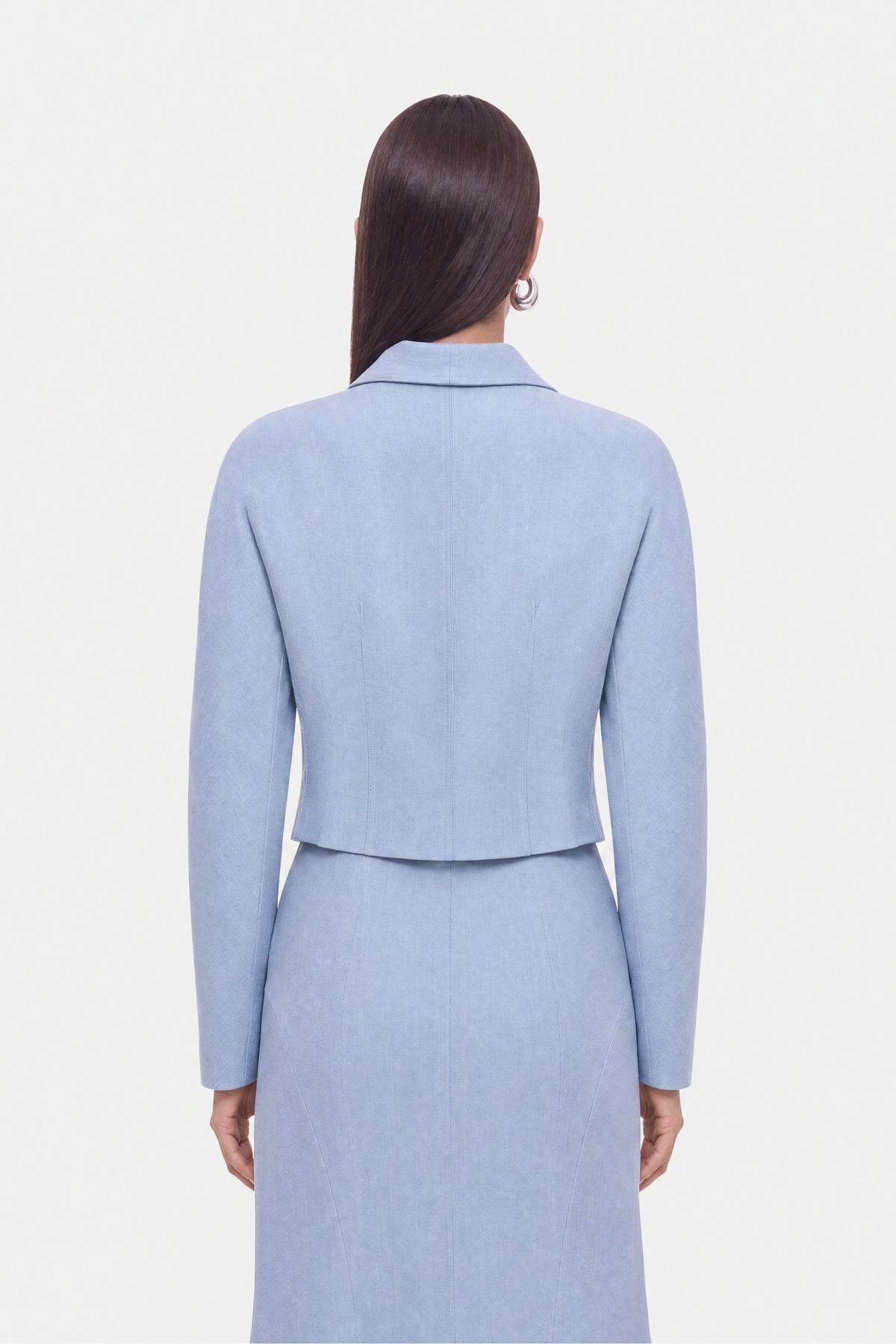 Shawl Collar Cropped Jacket