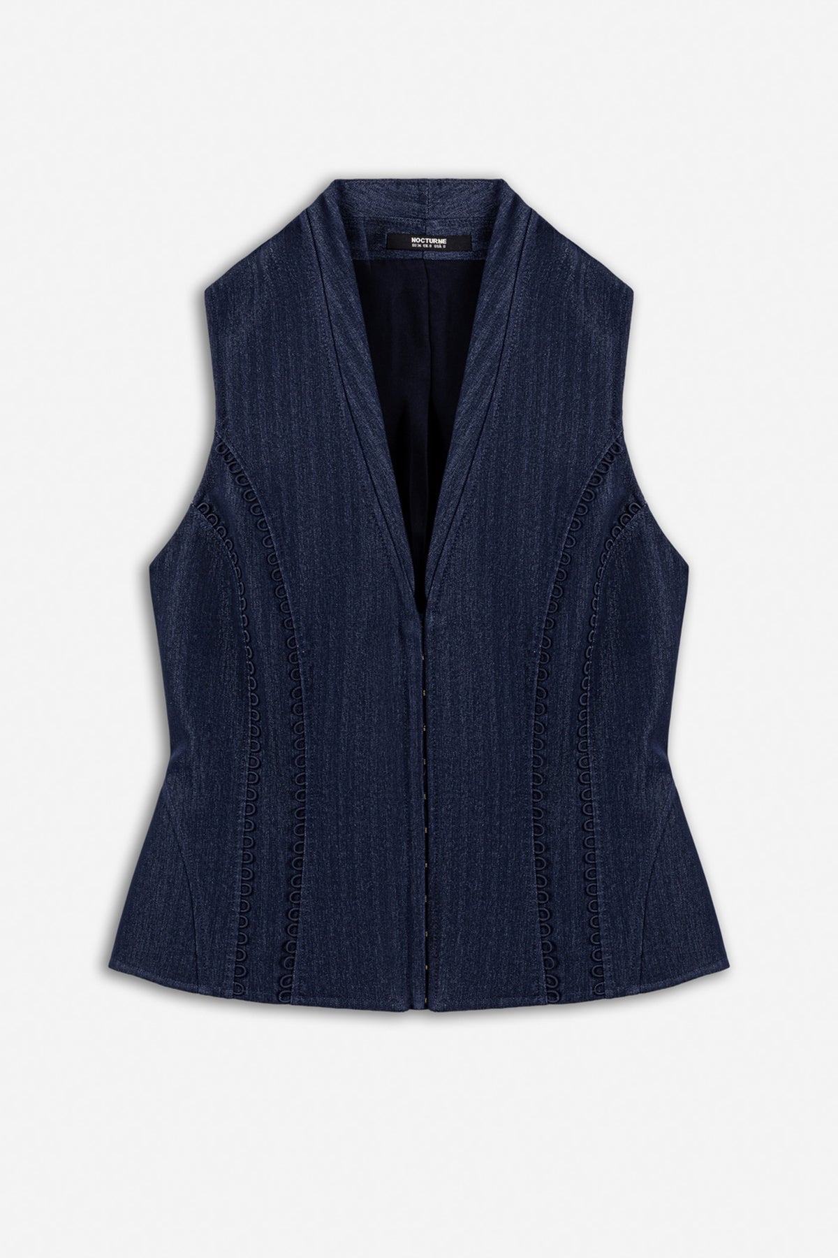 Loop Trim Tailored Vest