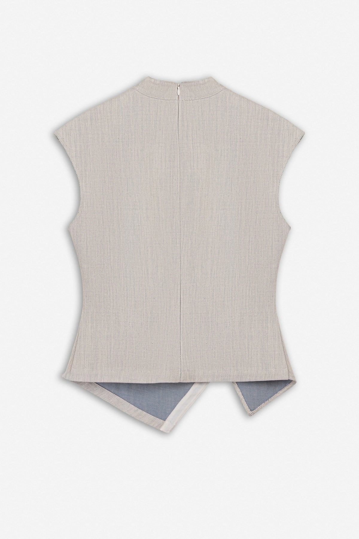 Asymmetric Button Vest