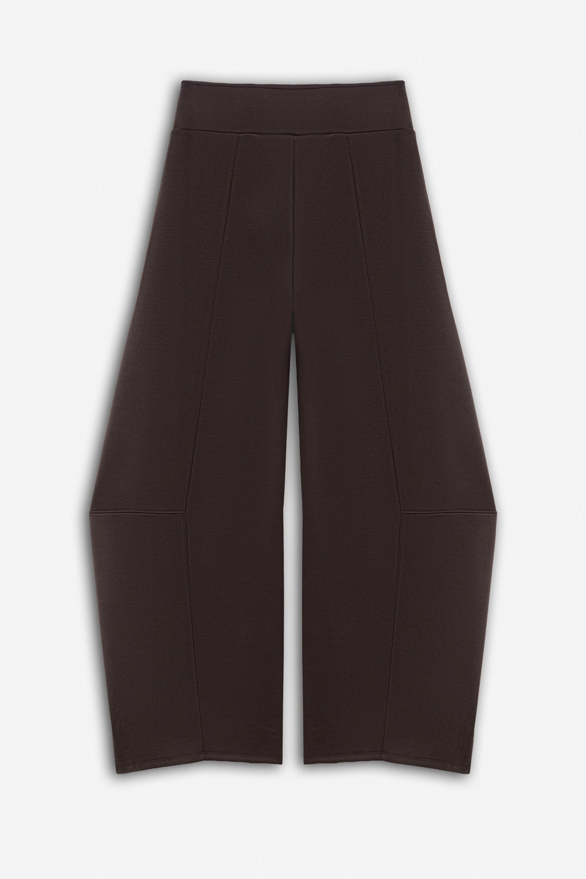 Panelled Barrel Leg Jersey Trousers