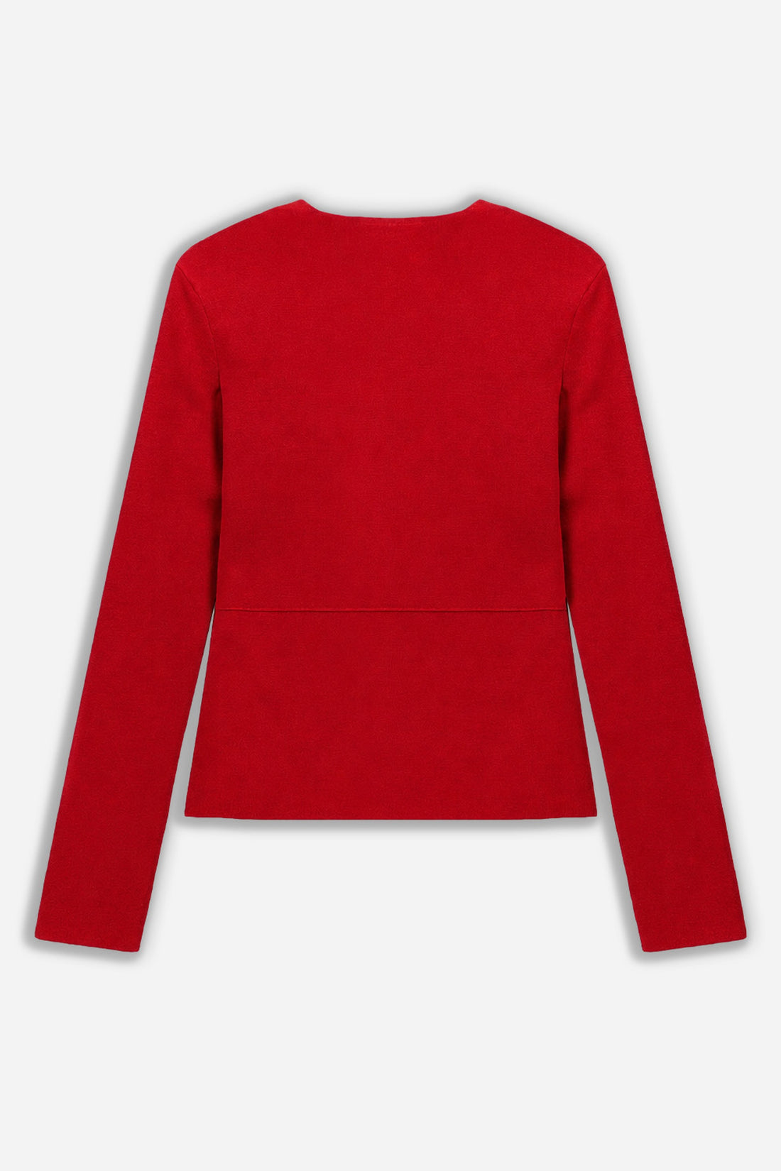 Button Detail V-Neck Knit Top
