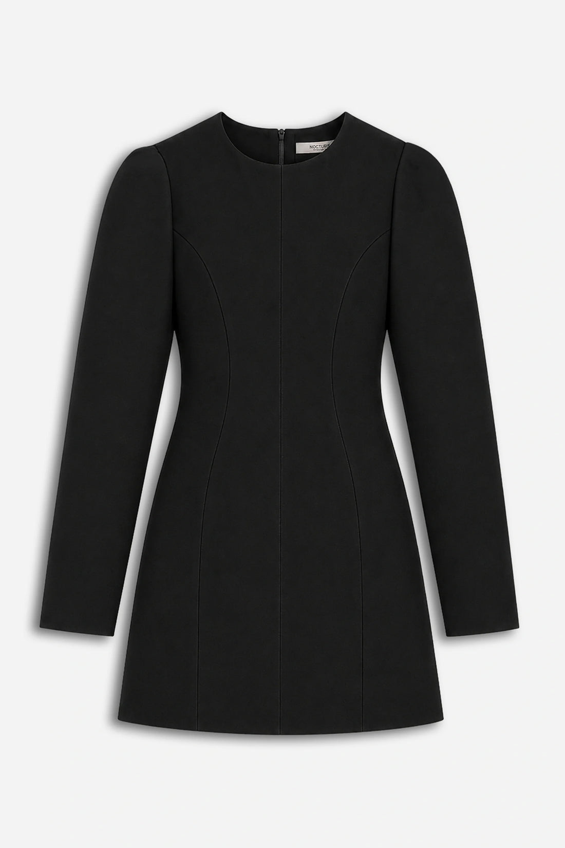 Balloon Sleeve Structured Mini Dress