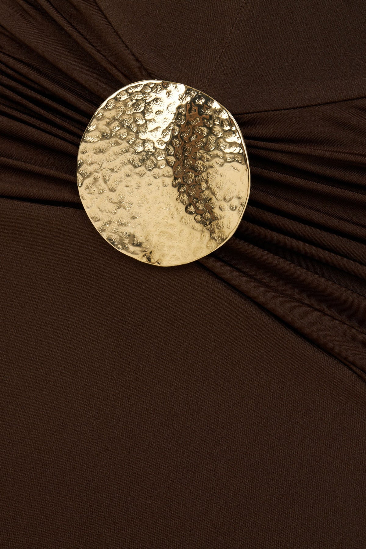 Cut-Out Disc Detail Maxi Dress