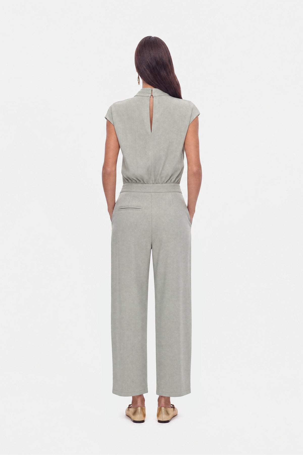 Accessory Detail Straight Leg Trousers