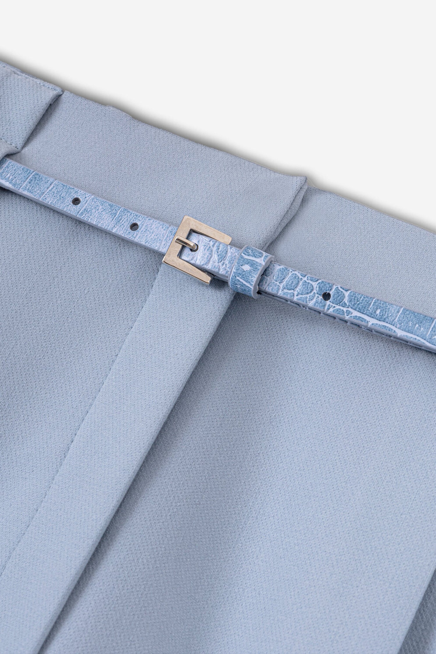 Belt Detail Double Pleat Trousers