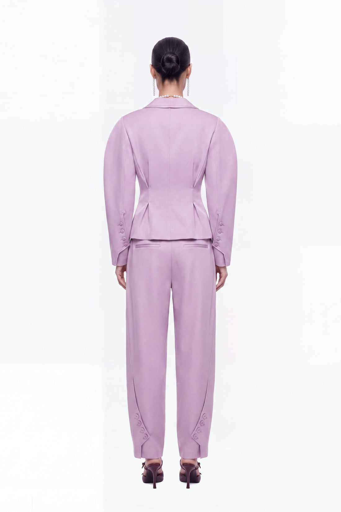 Double Breasted Folded Collar Jacket
