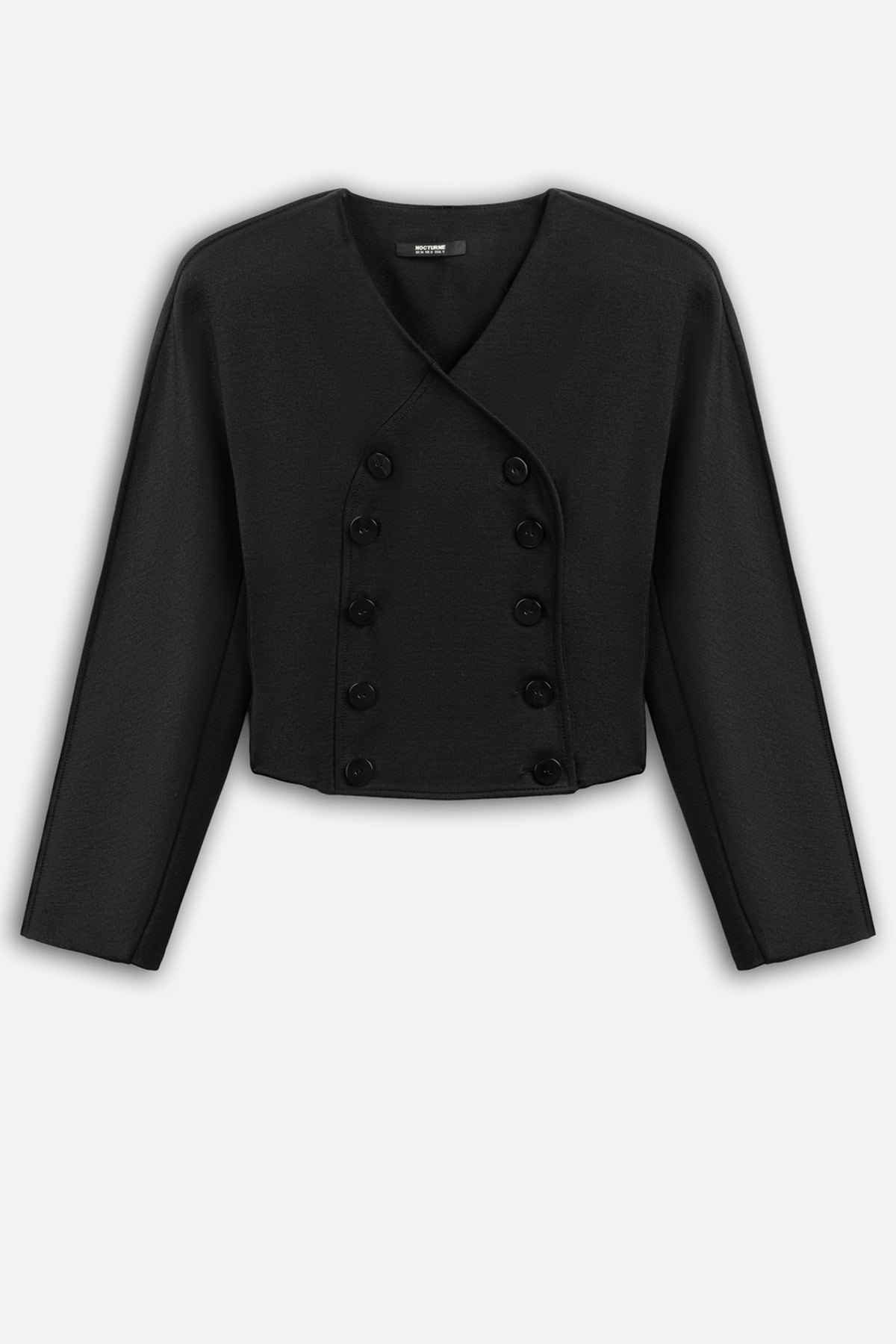 Double Breasted V-Neck Jacket