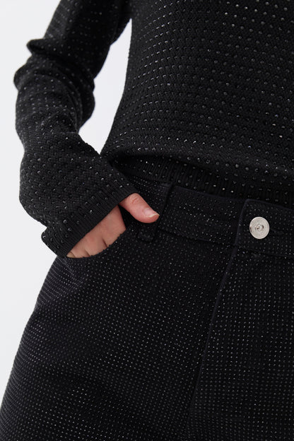 Stone Embroidered Jeans (Final Sale)