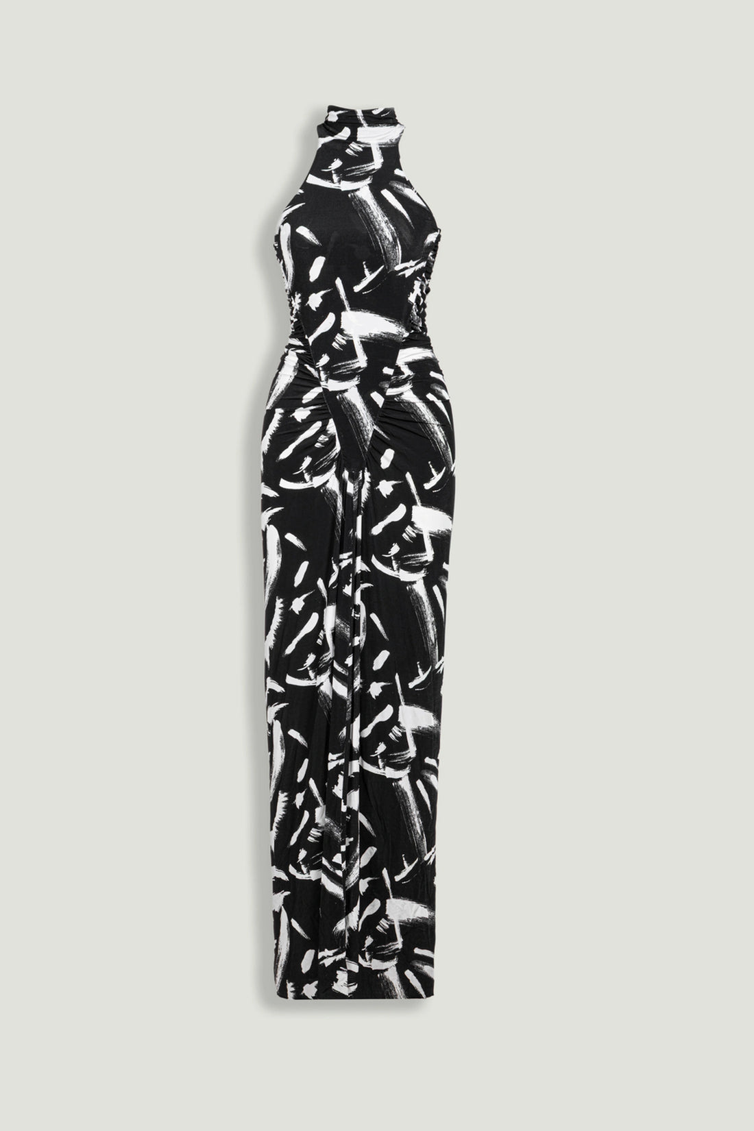 Printed Halter Maxi Dress