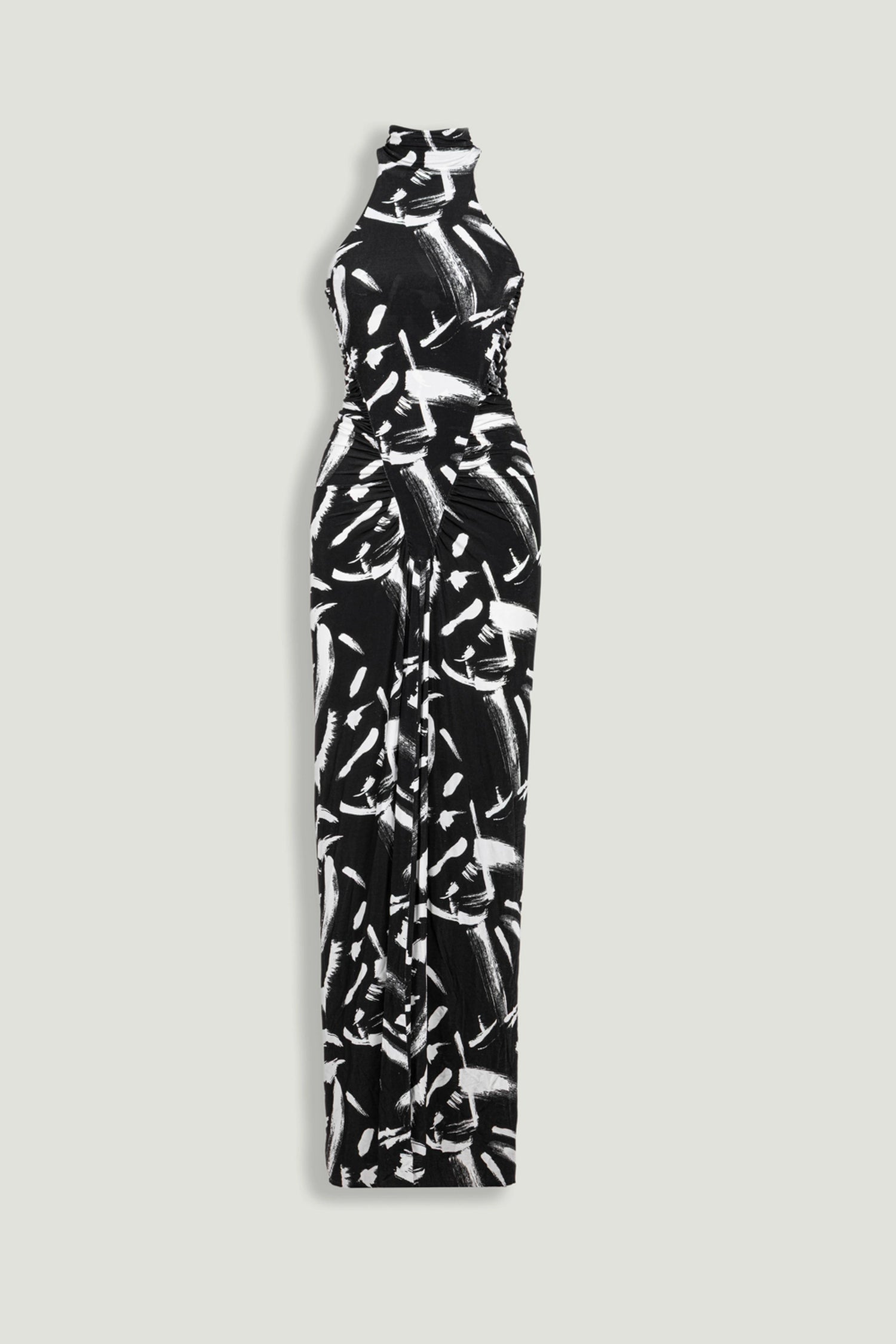 Printed Halter Maxi Dress