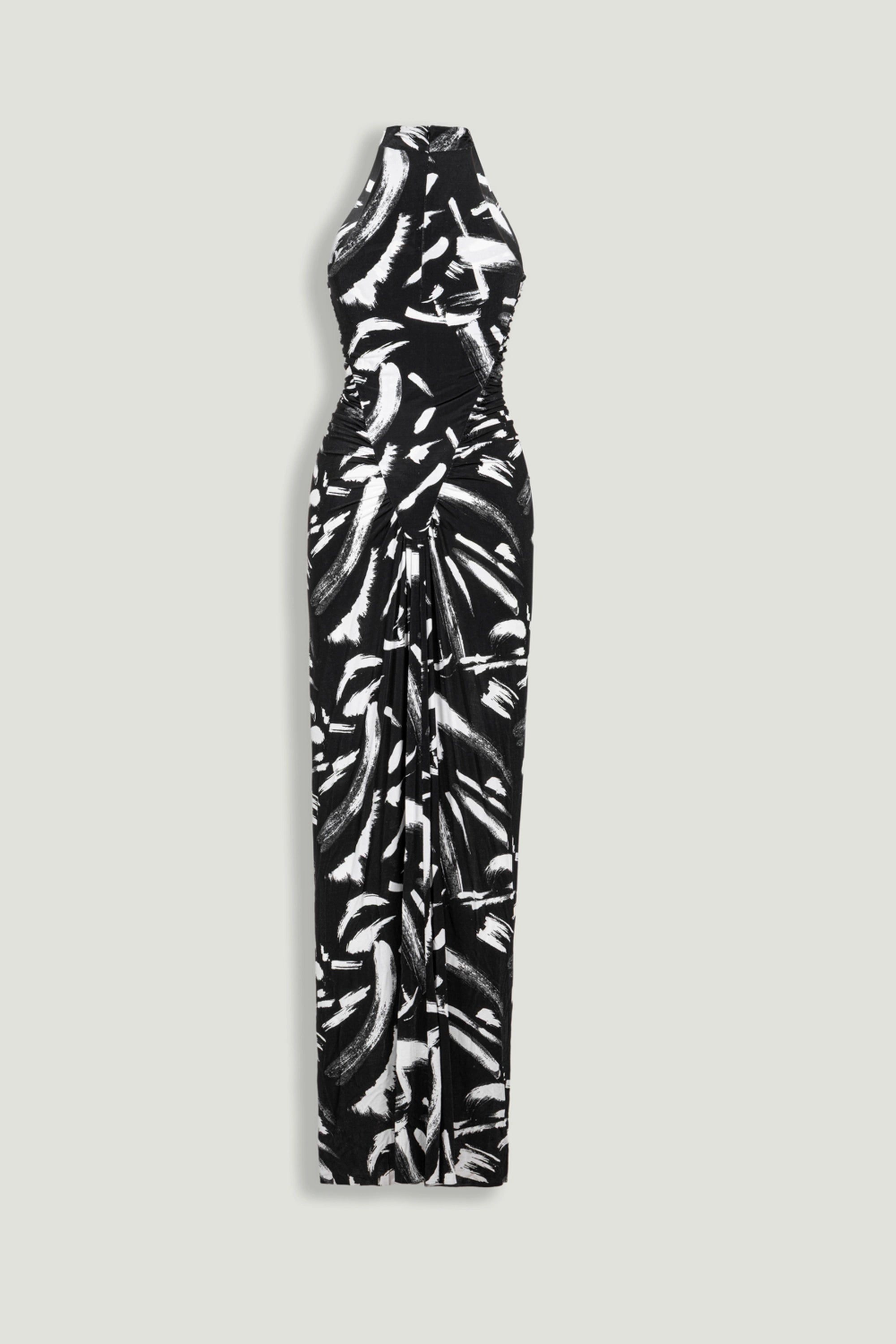 Printed Halter Maxi Dress