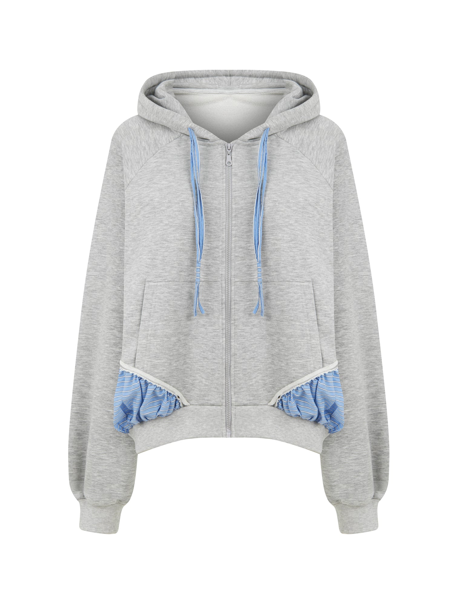 Oversized Zippered Sweatshirt