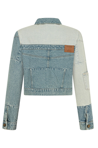 Colorblock Jean Jacket