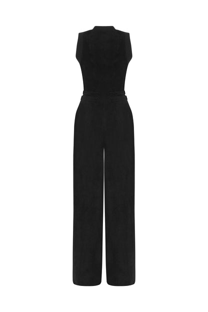 Bomber Neck Jumpsuit (Final Sale)