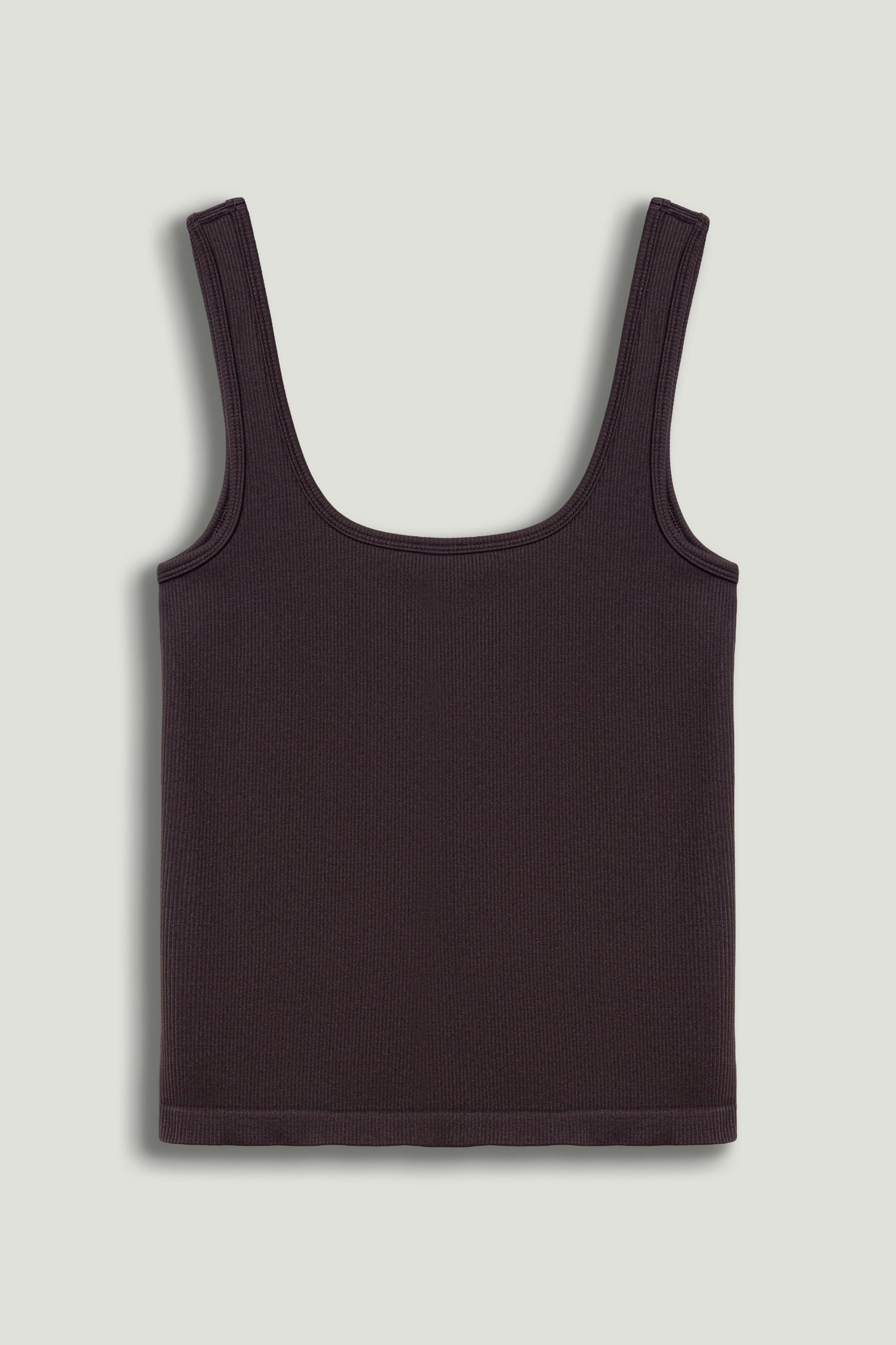 Brown Printed Sleeveless Crop Top