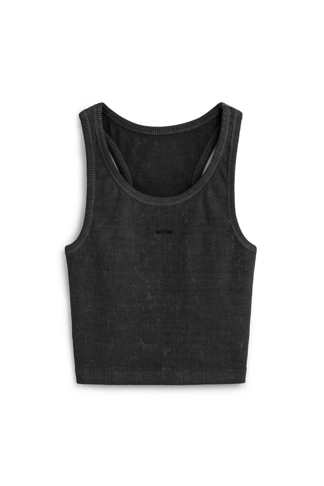 Anthracite Ribbed Crop Top