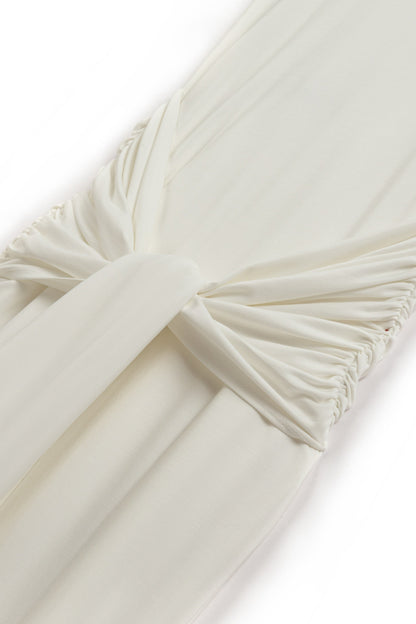 Ecru Backless Maxi Dress