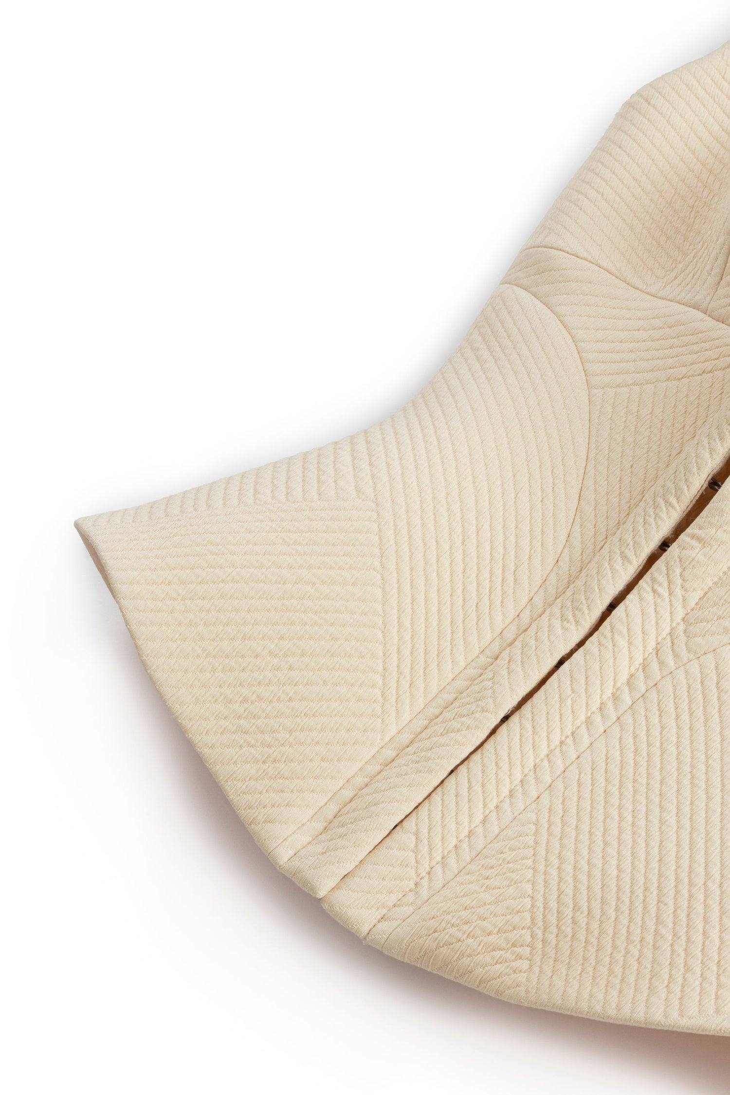 Ecru Corset-Inspired Blouse