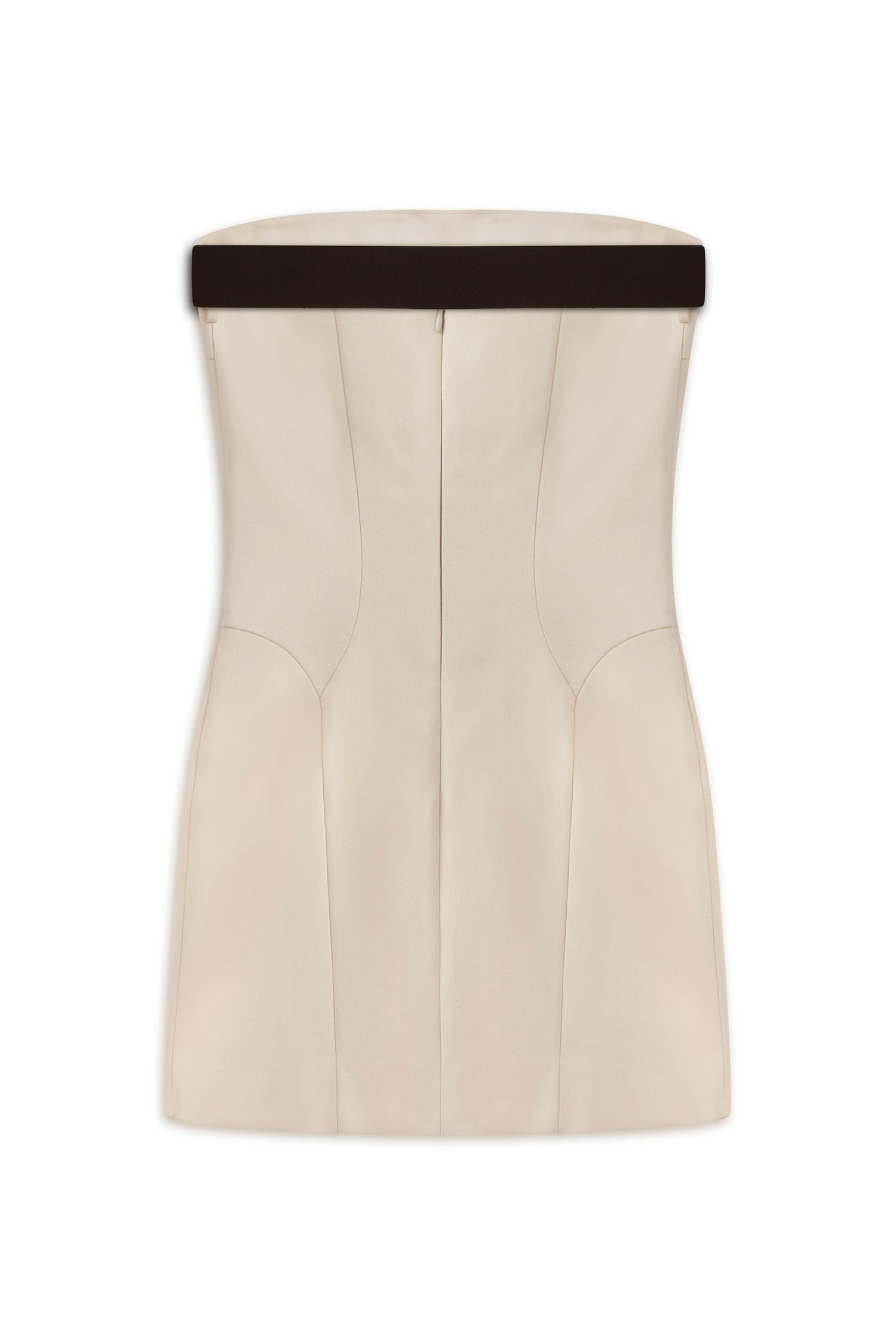 Beige Belt Detailed Mini Dress