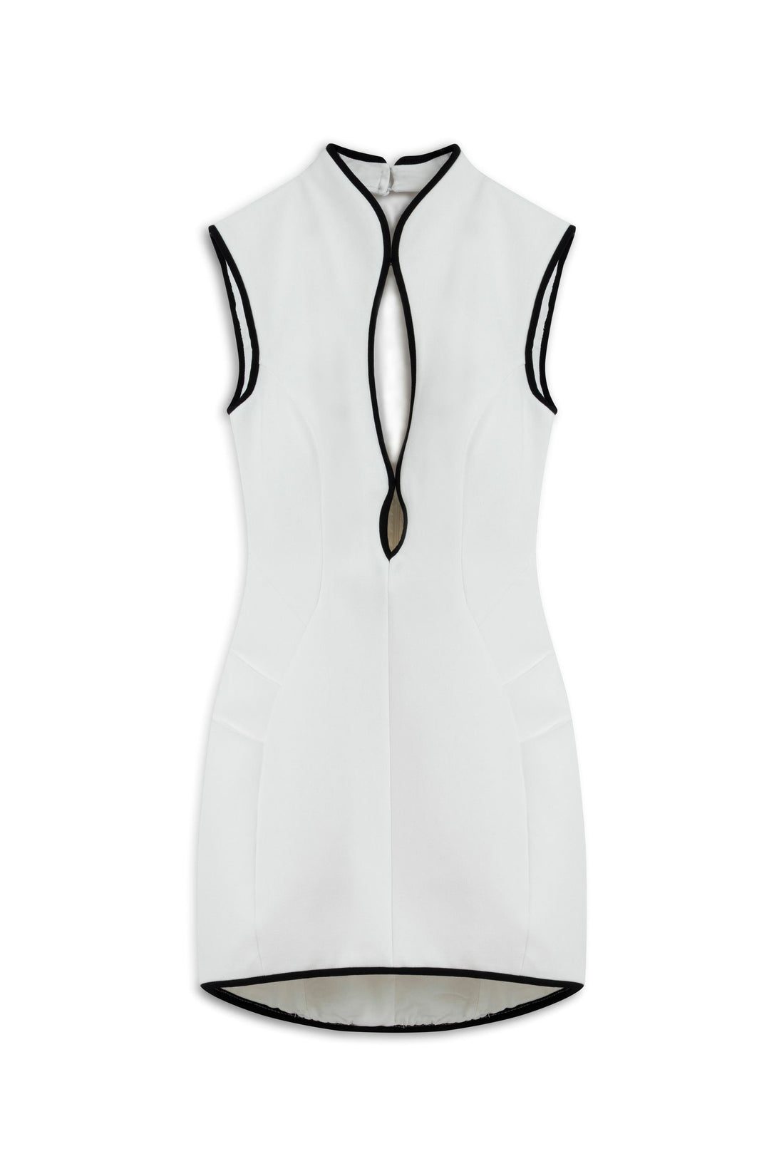Ecru Japanese Cut Mini Dress