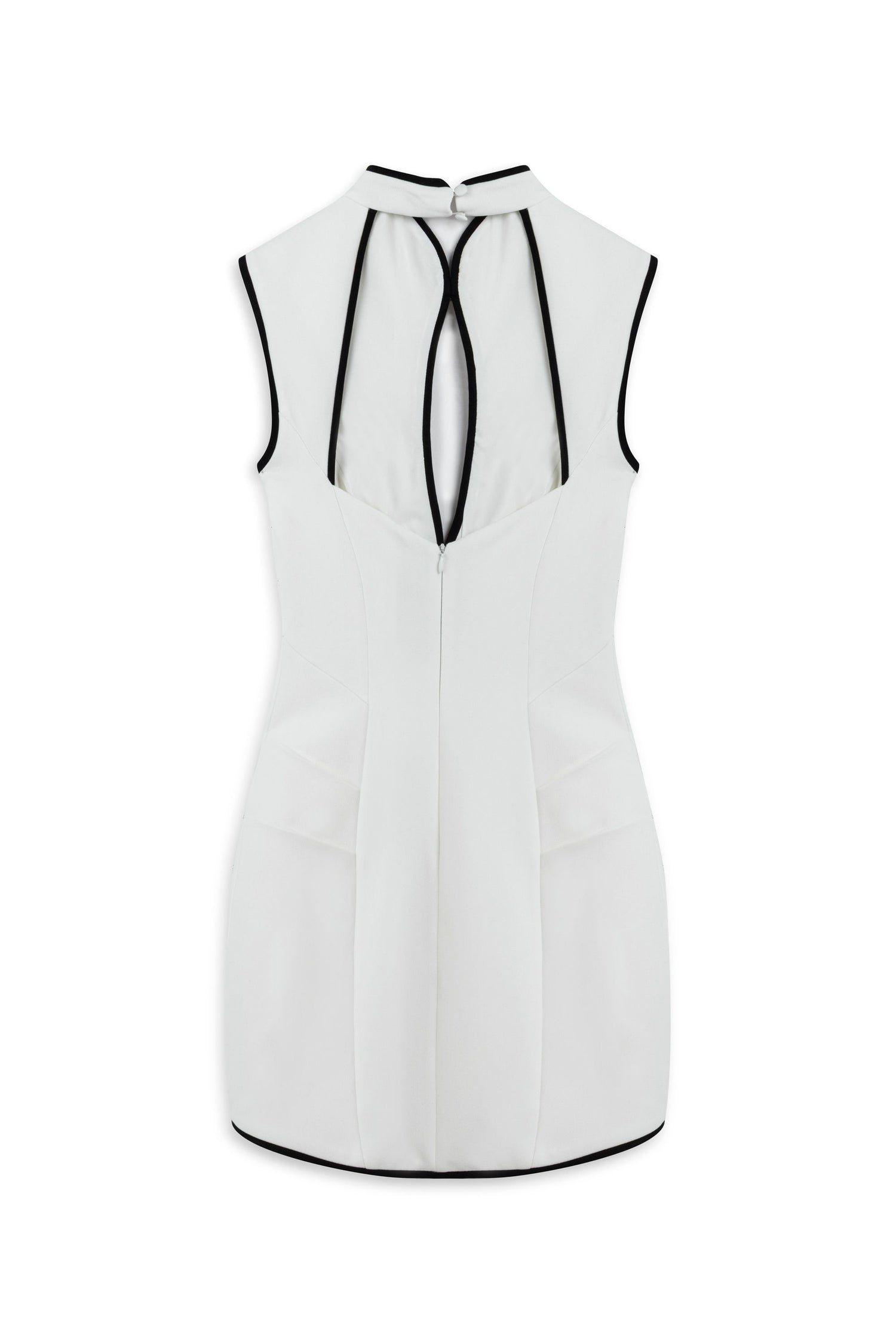 Ecru Japanese Cut Mini Dress