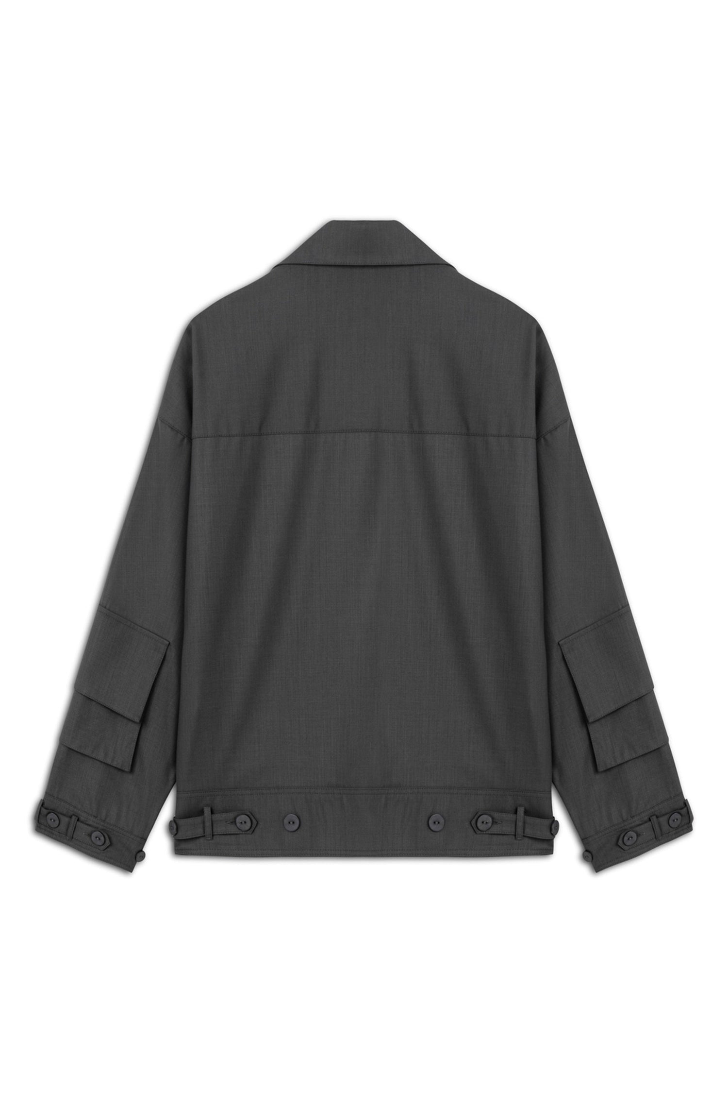 Anthracite Oversize Cargo Pocket Jacket