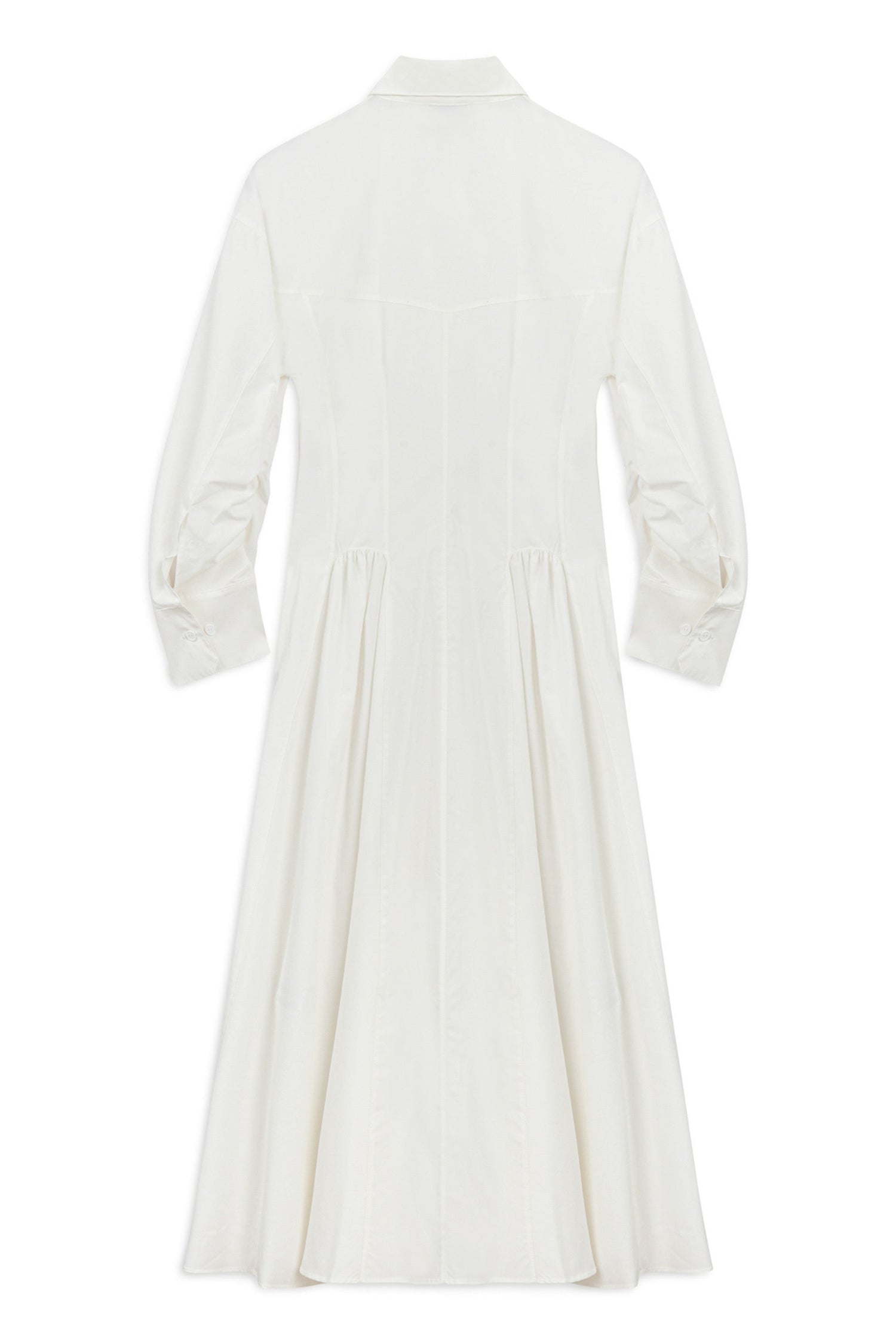 Ecru Gathered Detailed Maxi Dress