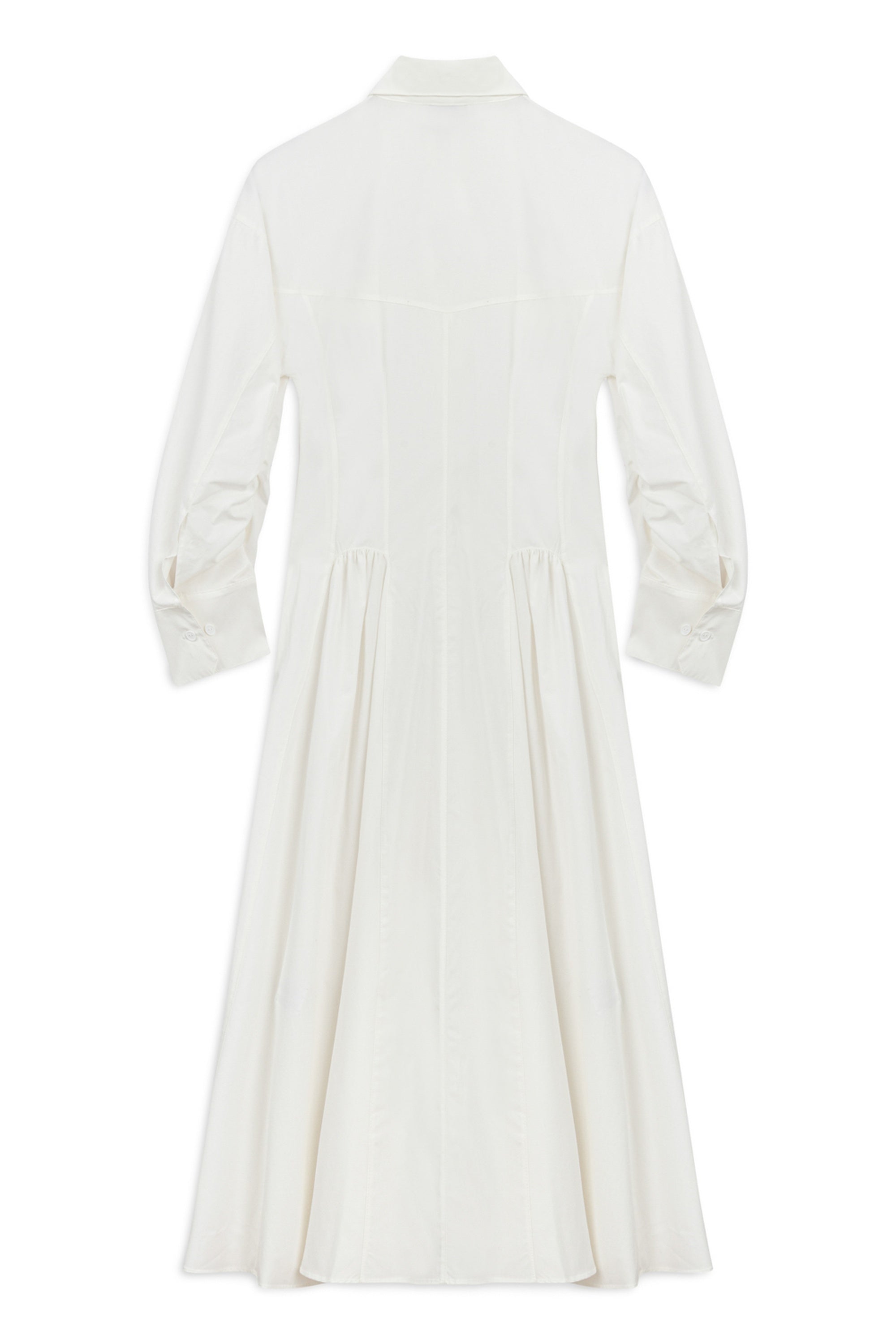 Ecru Gathered Detailed Maxi Dress