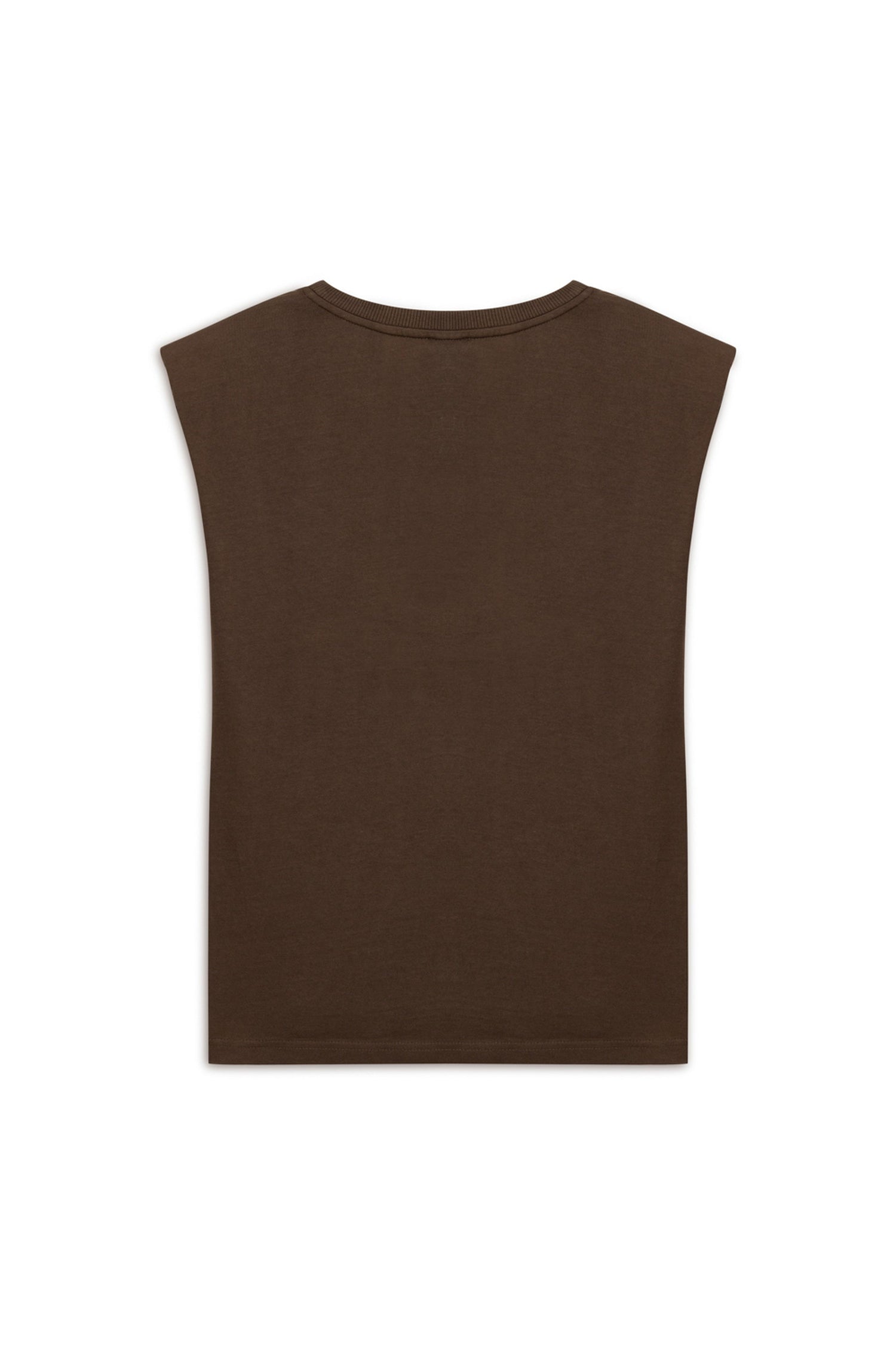 Coffee Padded Basic T-Shirt
